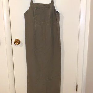 Women's Long Overalls Apron Dress
